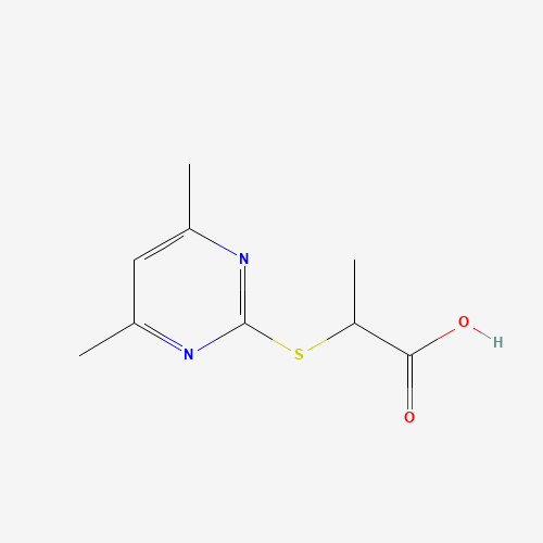2-(4,6-Dimethyl-pyrimidin-2-ylsulfanyl)-propionic acid (CAS: 433242-31-0) - Related Chemical Product