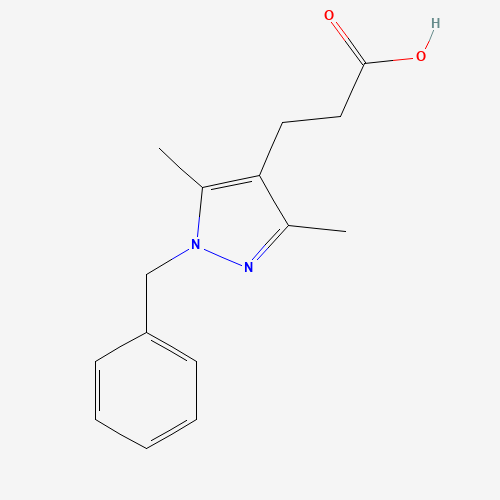 3-(1-Benzyl-3,5-dimethyl-1H-pyrazol-4-yl)-propionic acid (CAS: 381679-93-2) - Related Chemical Product