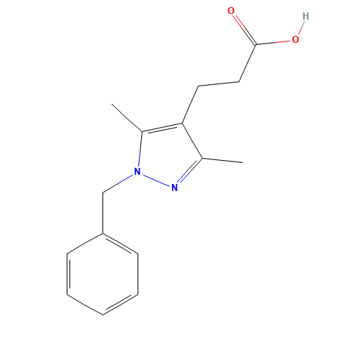 3-(1-Benzyl-3,5-dimethyl-1H-pyrazol-4-yl)-propionic acid (CAS: 381679-93-2) - Related Chemical Product