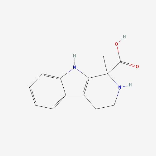 1-Methyl-2,3,4,9-tetrahydro-1H-beta-carboline-1-carboxylic acid (CAS: 6543-83-5) - Chemical Structure and Molecular Formula 