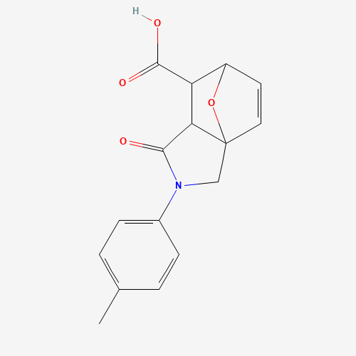 4-Oxo-3-p-tolyl-10-oxa-3-aza-tricyclo[5.2.1.0*1,5*]dec-8-ene-6-carboxylic acid (CAS: 14261-91-7) - Related Chemical Product