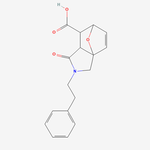 4-Oxo-3-phenethyl-10-oxa-3-aza-tricyclo[5.2.1.0*1,5*]dec-8-ene-6-carboxylic acid (CAS: 77960-22-6) - Related Chemical Product