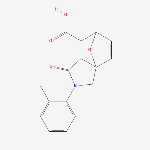 4-Oxo-3-o-tolyl-10-oxa-3-aza-tricyclo[5.2.1.0*1,5*]dec-8-ene-6-carboxylic acid (CAS: 436810-98-9) - Related Chemical Product