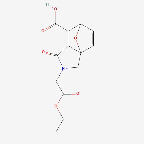 3-Ethoxycarbonylmethyl-4-oxo-10-oxa-3-aza-tricyclo[5.2.1.0*1,5*]dec-8-ene-6-carboxylic acid (CAS: 436811-04-0) - Related Chemical Product