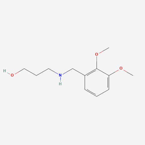 3-(2,3-Dimethoxy-benzylamino)-propan-1-ol (CAS: 137788-51-3) - Chemical Structure and Molecular Formula 