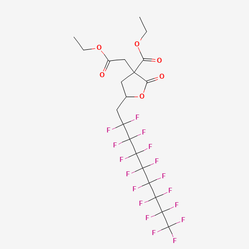 3-(Carbethoxy)-3-(methylcarbethoxy)-5-(1H,1H-perfluorononyl)- -butyrolactone (CAS: 674786-75-5) - Chemical Structure and Molecular Formula 