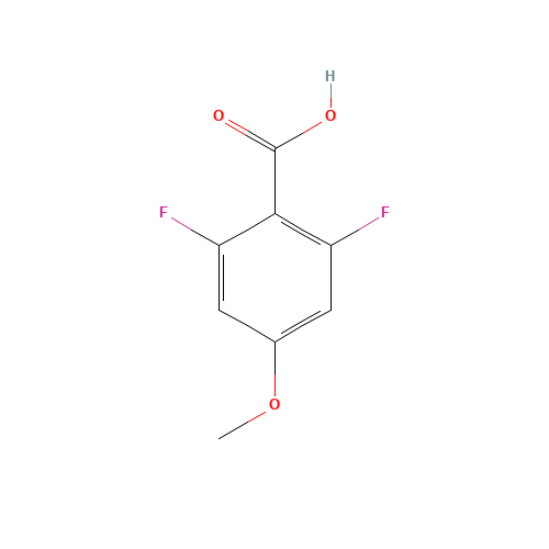 2,6-Difluoro-4-methoxybenzoic acid (CAS: 123843-65-2) - Chemical Structure and Molecular Formula 