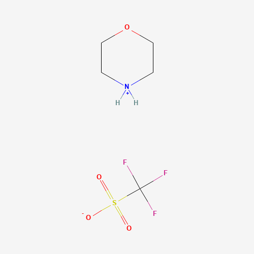 N-Morpholinium trifluoromethanesulfonate (CAS: 77534-70-4) - Chemical Structure and Molecular Formula 