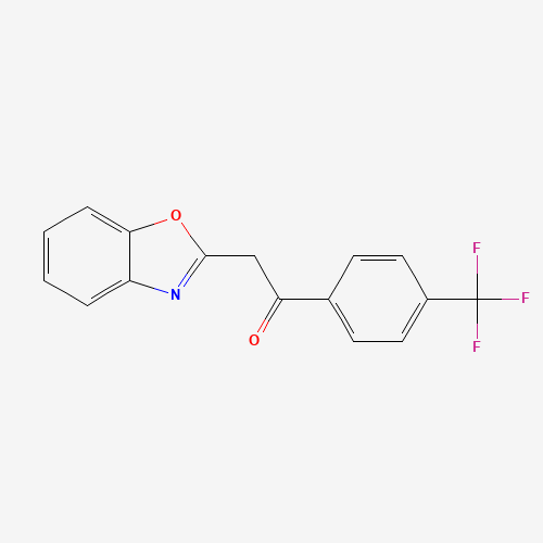 2-(1,3-Benzoxazol-2-yl)-1-[4-(trifluoromethyl)-phenyl]ethanone (CAS: 849021-35-8) - Related Chemical Product