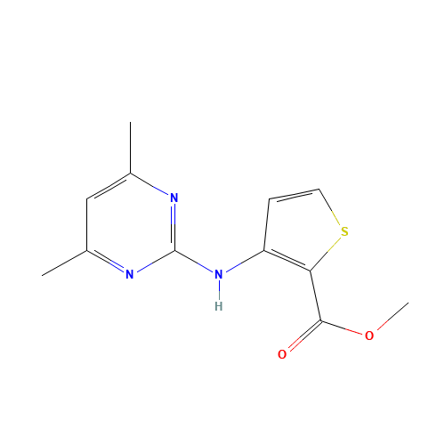 Methyl 3-[(4,6-dimethylpyrimidin-2-yl)amino]-thiophene-2-carboxylate (CAS: 388565-75-1) - Related Chemical Product