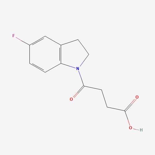4-(5-Fluoro-2,3-dihydro-1H-indol-1-yl)-4-oxobutanoic acid (CAS: 393183-92-1) - Related Chemical Product
