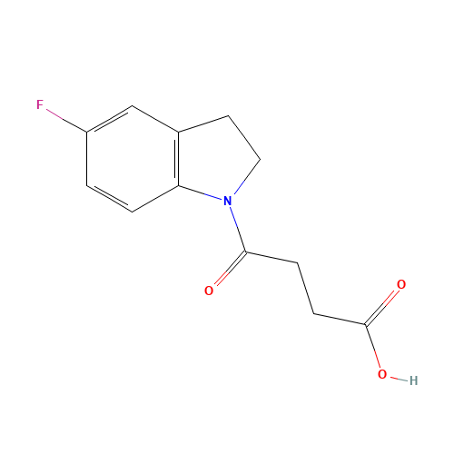 4-(5-Fluoro-2,3-dihydro-1H-indol-1-yl)-4-oxobutanoic acid (CAS: 393183-92-1) - Related Chemical Product