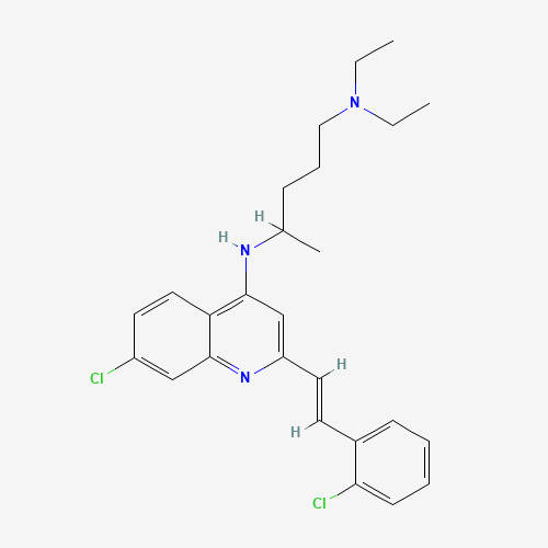N-*4*-{7-Chloro-2-[2-(2-chloro-phenyl)-vinyl]-quin olin-4-yl}-N*1*,N*1*-diethyl-pentane-1,4-diamine (CAS: 10023-54-8) - Related Chemical Product