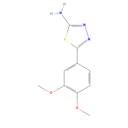 5-(3,4-Dimethoxy-phenyl)-[1,3,4]thiadiazol-2-yl-amine (CAS: 5427-87-2) - Related Chemical Product