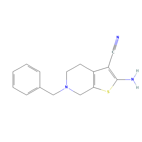 2-Amino-6-benzyl-4,5,6,7-tetrahydro-thieno-[2,3-c]pyridine-3-carbonitrile (CAS: 24237-37-4) - Related Chemical Product