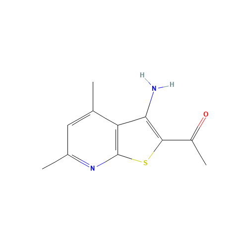 1-(3-Amino-4,6-dimethyl-thieno[2,3-b]pyridin-2-yl)-ethanone (CAS: 52505-42-7) - Related Chemical Product