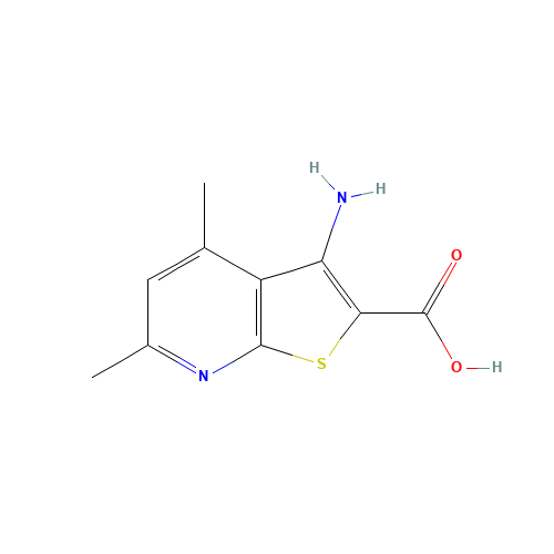 3-Amino-4,6-dimethyl-thieno[2,3-b]pyridine-2-carboxylic acid (CAS: 58327-76-7) - Related Chemical Product