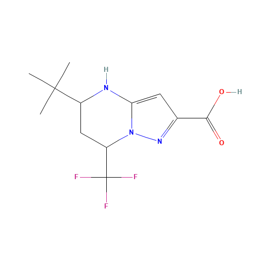 5-tert-Butyl-7-trifluoromethyl-4,5,6,7-tetrahydro-pyrazolo[1,5-a]pyrimidine-2-carboxylic acid (CAS: 436088-41-4) - Related Chemical Product
