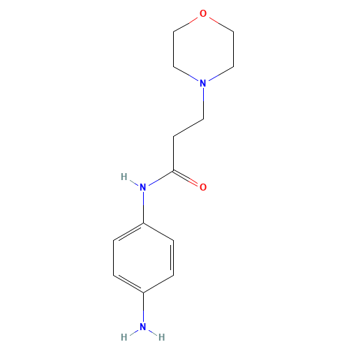 N-(4-Amino-phenyl)-3-morpholin-4-yl-propionamide (CAS: 462068-45-7) - Chemical Structure and Molecular Formula 