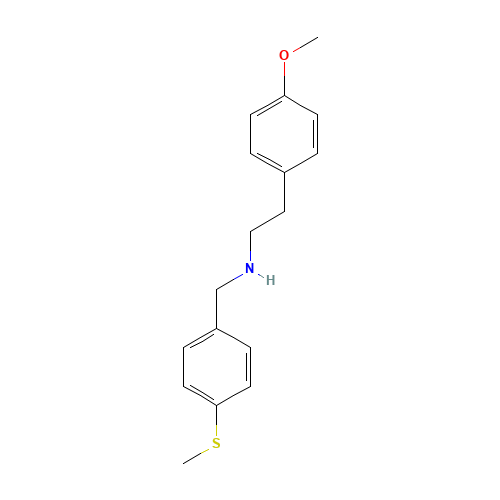 [2-(4-Methoxy-phenyl)-ethyl]-(4-methylsulfanyl-benzyl)-amine (CAS: 331970-71-9) - Related Chemical Product