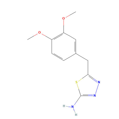 5-(3,4-Dimethoxy-benzyl)-[1,3,4]thiadiazol-2-yl-amine (CAS: 313957-85-6) - Related Chemical Product