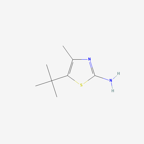 5-tert-Butyl-4-methyl-thiazol-2-ylamine (CAS: 45865-42-7) - Chemical Structure and Molecular Formula 