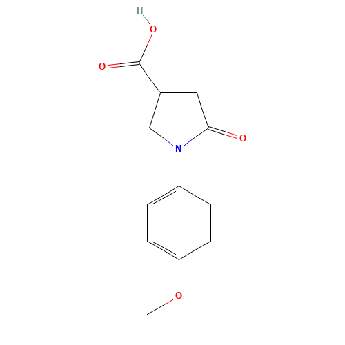 1-(4-Methoxy-phenyl)-5-oxo-pyrrolidine-3-carboxylic acid (CAS: 56617-47-1) - Related Chemical Product