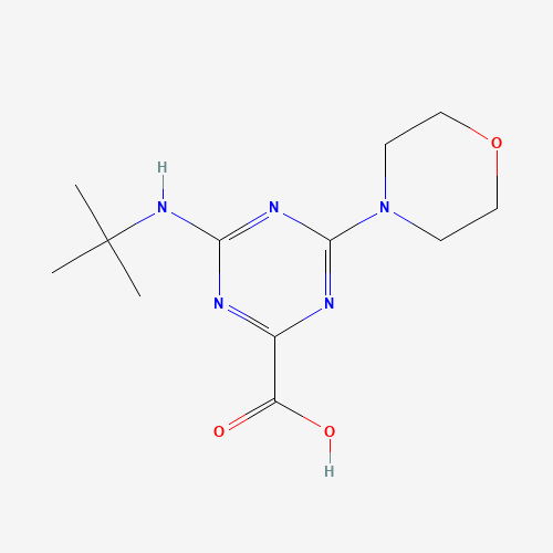 4-tert-Butylamino-6-morpholin-4-yl-[1,3,5]triazine-2-carboxylic acid (CAS: 626223-45-8) - Related Chemical Product