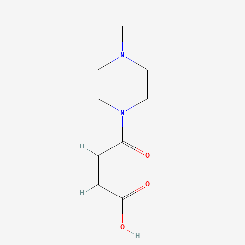 Maleic acid, mono(4-methylpiperazide) (CAS: 42574-70-9) - Chemical Structure and Molecular Formula 