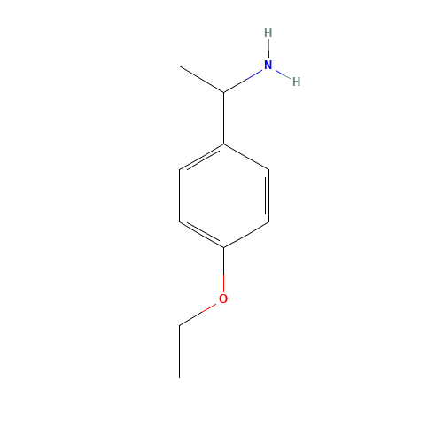 1-(4-Ethoxyphenyl)ethanamine (CAS: 104294-63-5) - Chemical Structure and Molecular Formula 