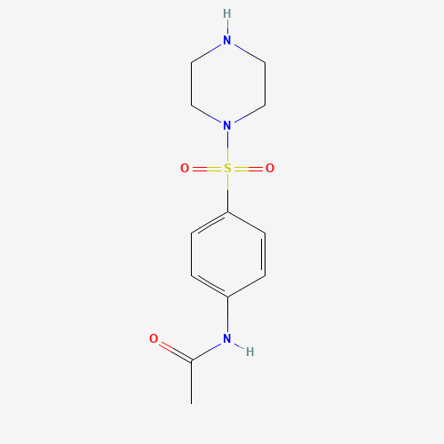 N-[4-(Piperazine-1-sulfonyl)-phenyl]-acetamide (CAS: 100318-71-6) - Chemical Structure and Molecular Formula 