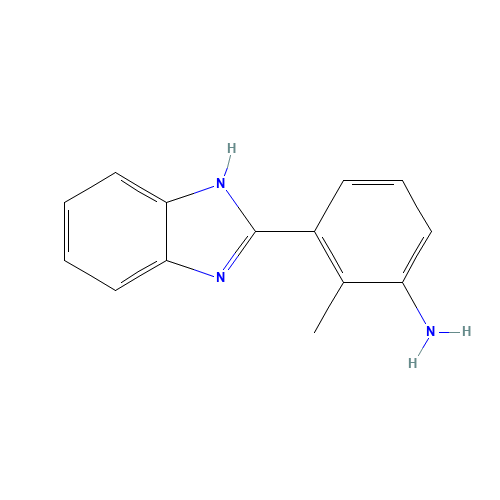 3-(1H-Benzoimidazol-2-yl)-2-methyl-phenylamine (CAS: 428856-24-0) - Chemical Structure and Molecular Formula 