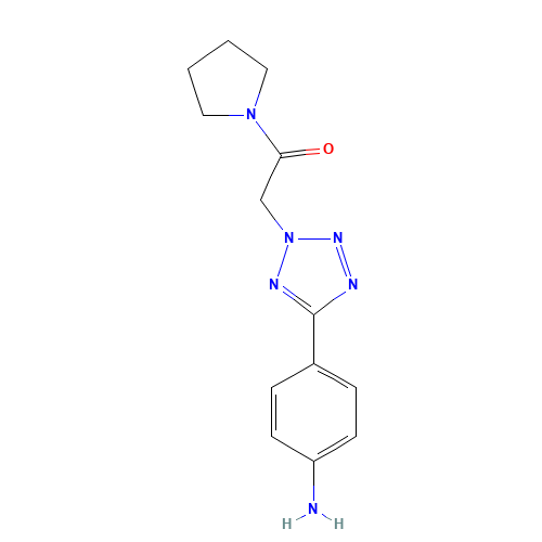 2-[5-(4-Amino-phenyl)-tetrazol-2-yl]-1-pyrrolidin-1-yl-ethanone (CAS: 436092-94-3) - Related Chemical Product