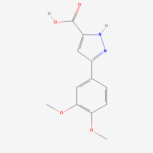5-(3,4-Dimethoxy-phenyl)-2H-pyrazole-3-carboxylic acid (CAS: 909857-88-1) - Related Chemical Product