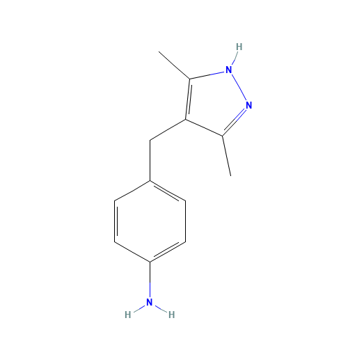 4-(3,5-Dimethyl-1H-pyrazol-4-ylmethyl)-phenylamine (CAS: 1030378-93-) - Related Chemical Product