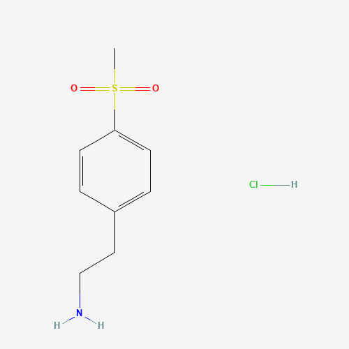 2-(4-Methylsulfonyl-phenyl)-ethylamine hydrochloride (CAS: 849020-96-8) - Chemical Structure and Molecular Formula 