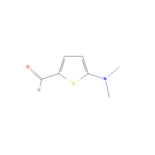 5-Dimethylamino-thiophene-2-carbaldehyde (CAS: 24372-46-1) - Chemical Structure and Molecular Formula 