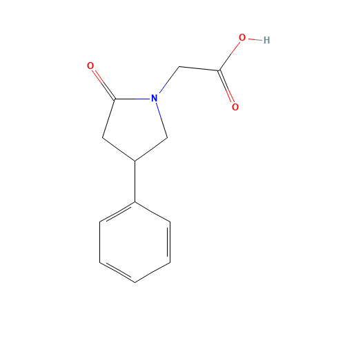 (2-Oxo-4-phenyl-pyrrolidin-1-yl)-acetic acid (CAS: 67118-34-7) - Related Chemical Product