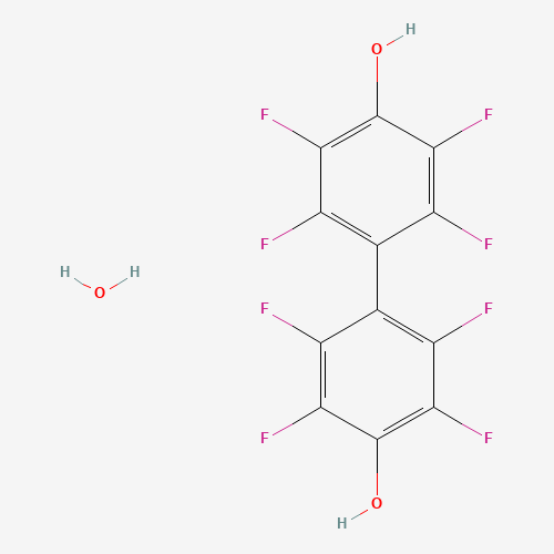 4,4'-Di(hydroxy)octafluorobiphenyl hydrate (CAS: 205926-99-4) - Chemical Structure and Molecular Formula 