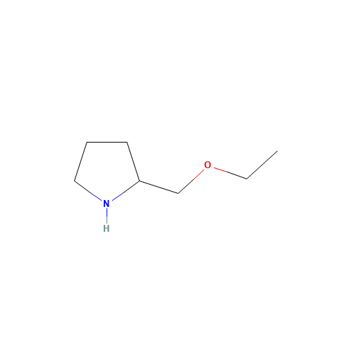 2-(Ethoxymethyl)pyrrolidine (CAS: 883538-81-6) - Chemical Structure and Molecular Formula 