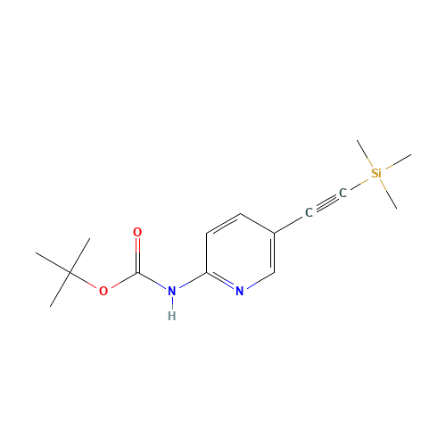 (5-Trimethylsilanylethynyl-pyridin-2-yl)-carbamic acid tert-butyl ester (CAS: 470463-41-3) - Related Chemical Product