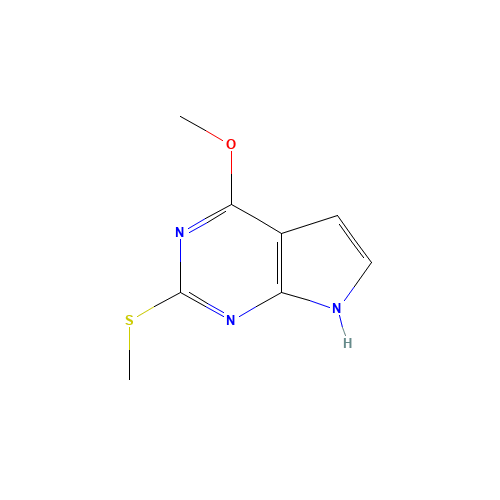 4-Methoxy-2-methylsulfanyl-7H-pyrrolo(2,3-d)pyrimidine (CAS: 29877-76-7) - Related Chemical Product