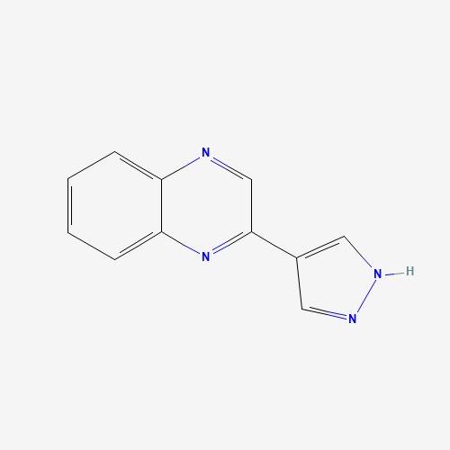2-(1H-Pyrazol-4-yl)quinoxaline (CAS: 439106-90-8) - Chemical Structure and Molecular Formula 