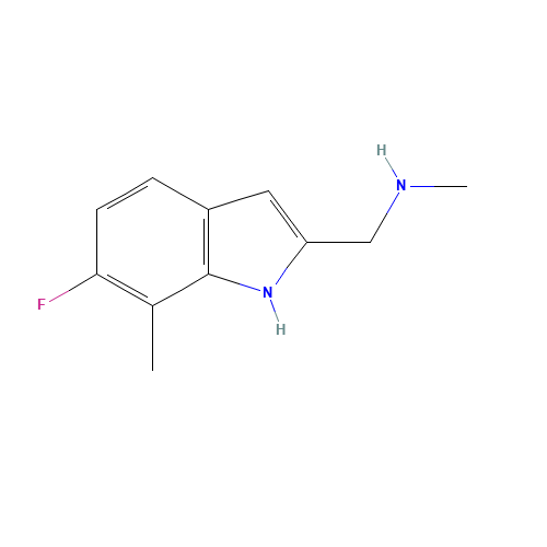 [(6-Fluoro-7-methyl-1H-indol-2-l)methyl]-methylamine (CAS: 883531-68-8) - Related Chemical Product