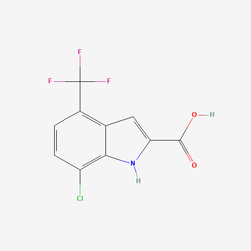 7-Chloro-4-(trifluoromethyl)-1H-indole-2-carboxylic acid (CAS: 883523-01-1) - Related Chemical Product