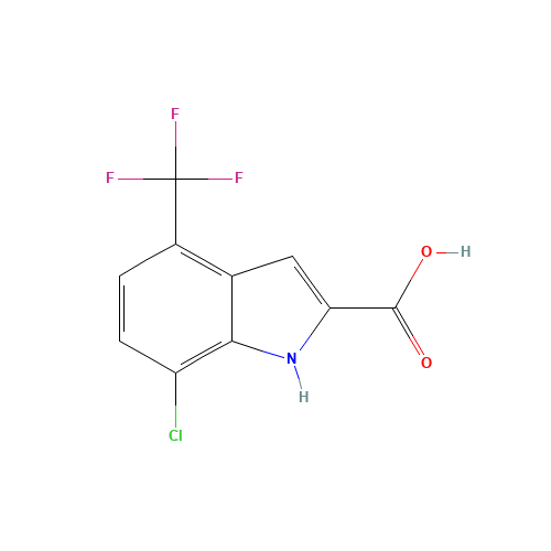 7-Chloro-4-(trifluoromethyl)-1H-indole-2-carboxylic acid (CAS: 883523-01-1) - Related Chemical Product
