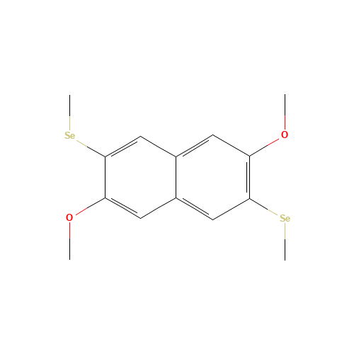 2,6-Dimethoxy-3,7-bis(methylseleno)-naphthalene (CAS: 136559-37-0) - Related Chemical Product