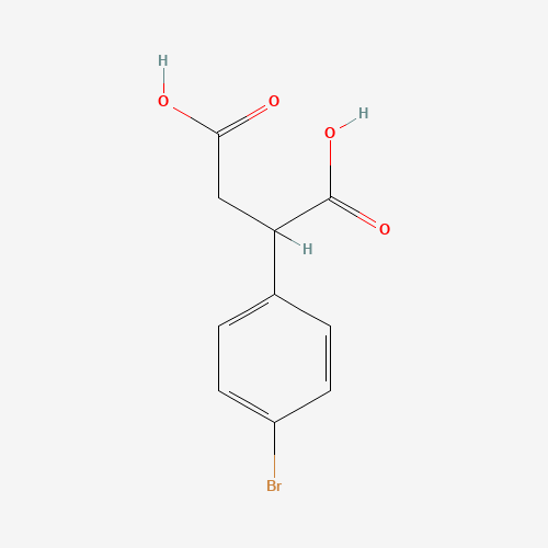 (4-Bromophenyl)succinic acid (CAS: 71471-40-4) - Chemical Structure and Molecular Formula 