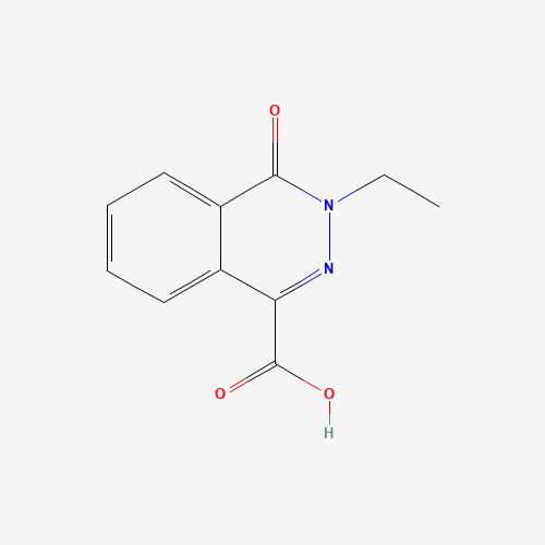 3-Ethyl-4-oxo-3,4-dihydro-phthalazine-1-carboxylic acid (CAS: 16015-48-8) - Chemical Structure and Molecular Formula 
