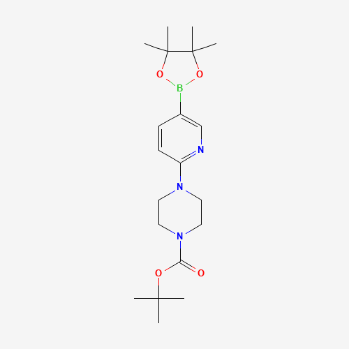 4-[5-(4,4,5,5-Tetramethyl-[1,3,2]dioxaborolan-2-yl -piperazine-1-carboxylic acid tert-butyl ester (CAS: 496786-98-2) - Related Chemical Product
